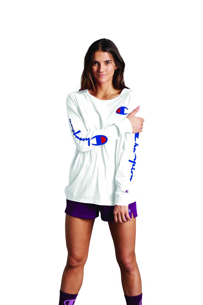 Polo para Mujer CHAMPION GT93Y07996 THE ORIGINAL LS TEE-DIRECT FLOCK SCRIPT 045