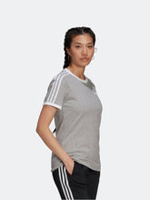 Cargar imagen en el visor de la galería, Polo para Mujer ADIDAS H33576 3 STRIPES TEE GRY
