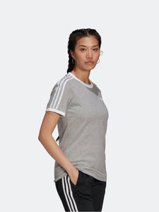 Polo para Mujer ADIDAS H33576 3 STRIPES TEE GRY