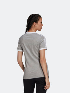 Polo para Mujer ADIDAS H33576 3 STRIPES TEE GRY