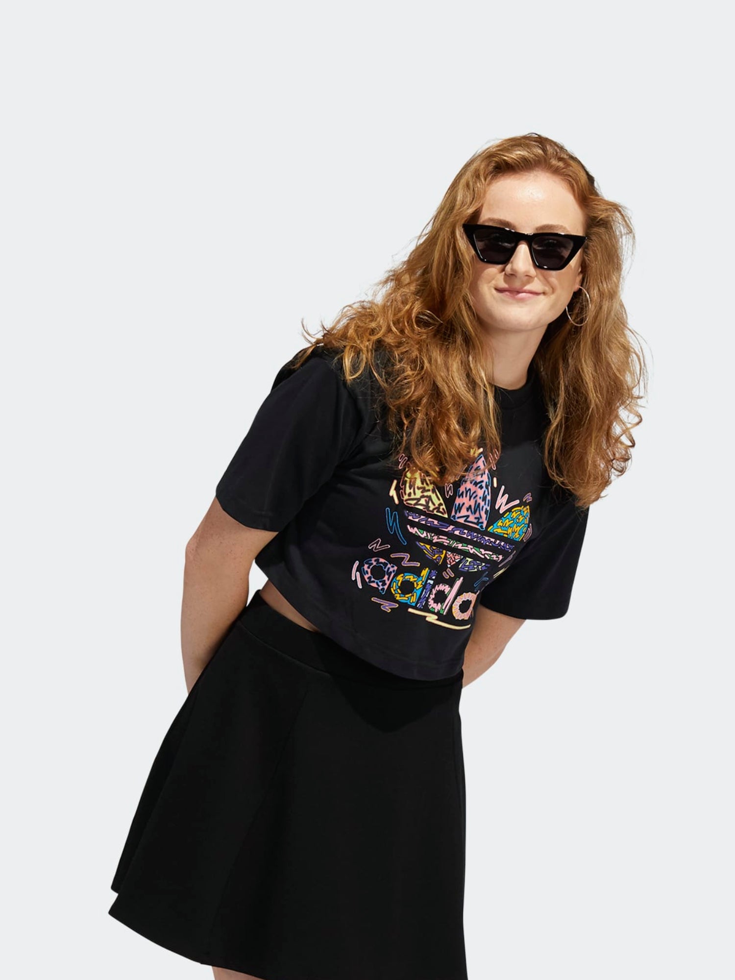 Polo para Mujer ADIDAS HC3078 LOVEUNI CROP TE BLK