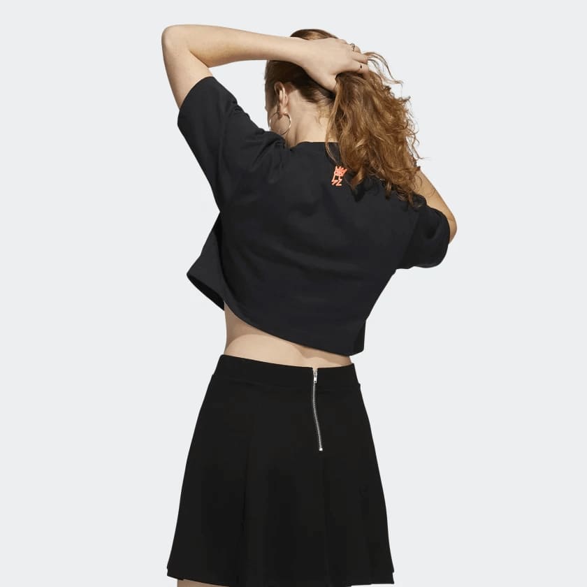 Polo para Mujer ADIDAS HC3078 LOVEUNI CROP TE BLK