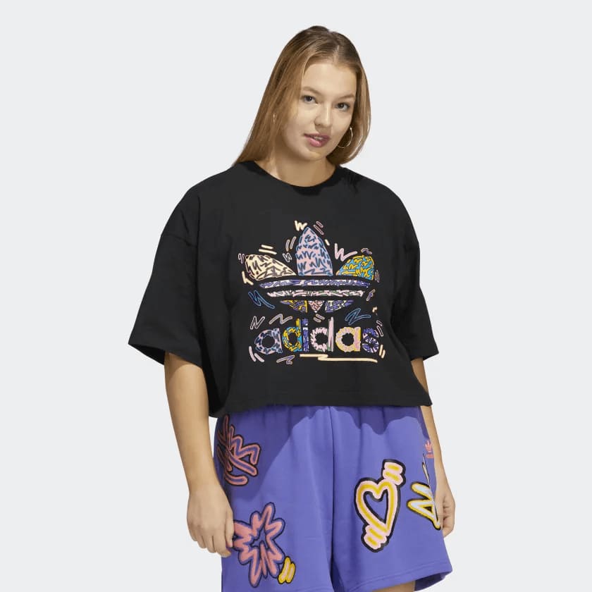 Polo para Mujer ADIDAS HC3079 LOVEUNI CROP TE BLK