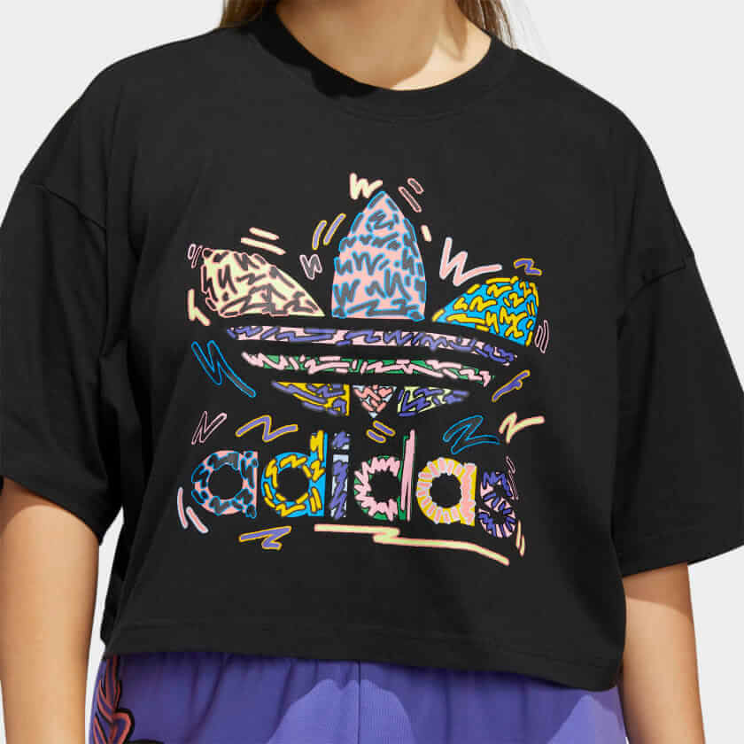 Polo para Mujer ADIDAS HC3079 LOVEUNI CROP TE BLK