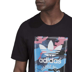 Polo para Hombre ADIDAS HK5157 CAMO TONGUE TEE NEGRO