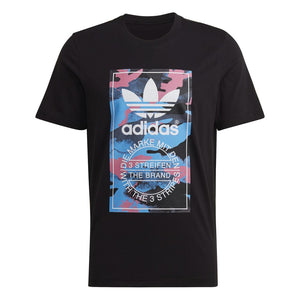 Polo para Hombre ADIDAS HK5157 CAMO TONGUE TEE NEGRO