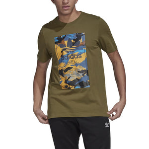 Polo para Hombre ADIDAS HK5158 CAMO TONGUE TEE OLIVA