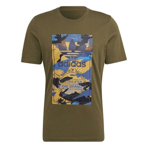 Polo para Hombre ADIDAS HK5158 CAMO TONGUE TEE OLIVA