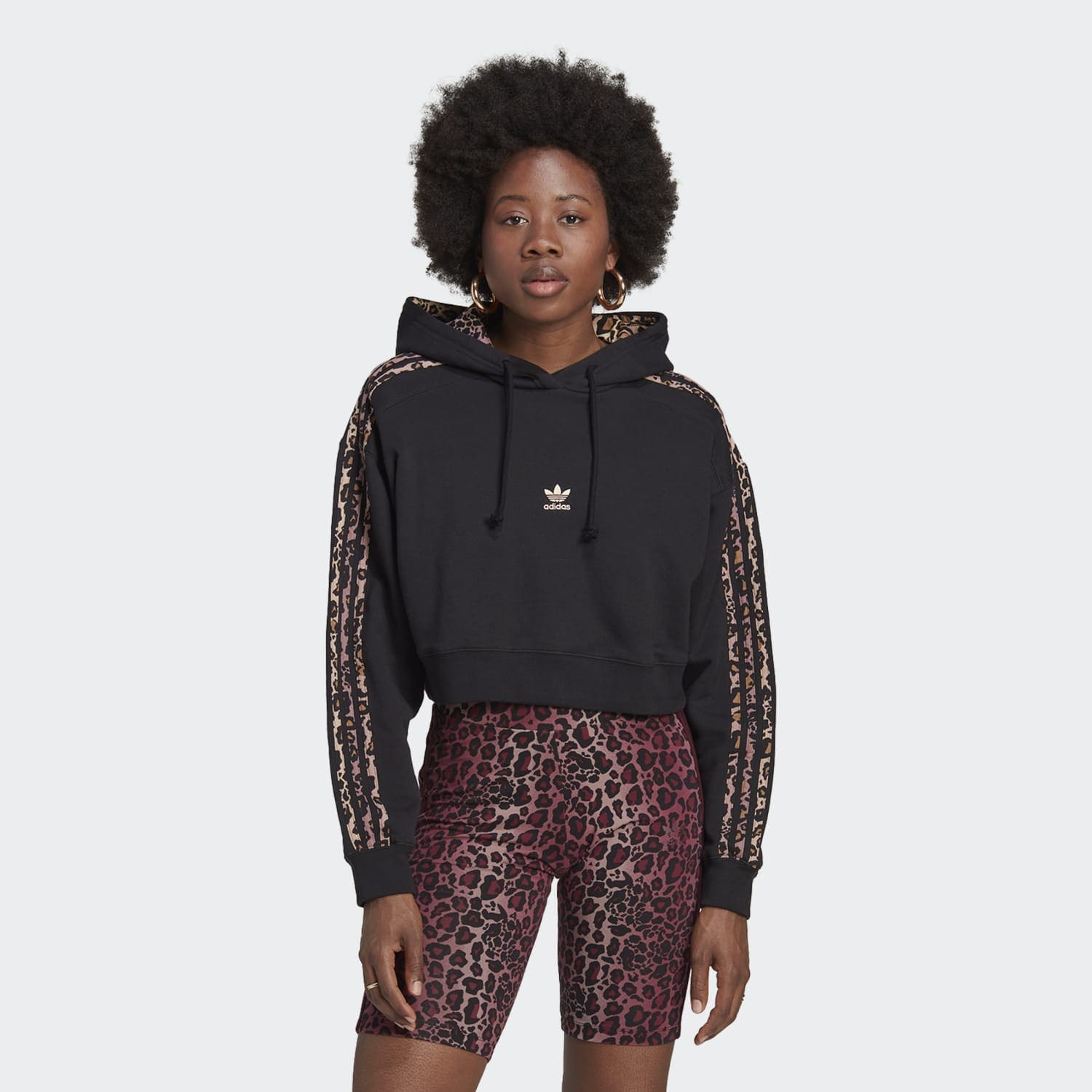 Polera para Mujer ADIDAS HK5184 HOODIE LOGO BLK