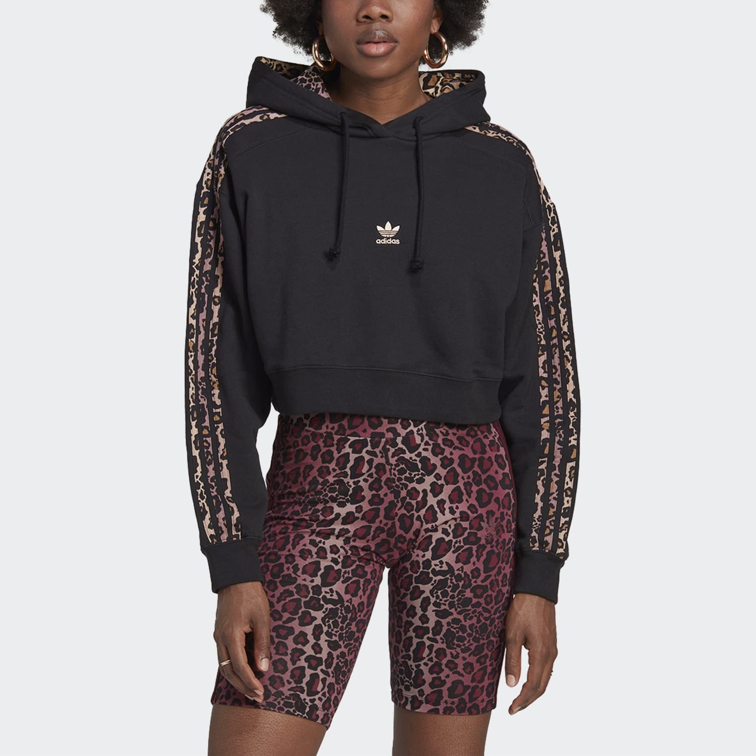 Polera para Mujer ADIDAS HK5184 HOODIE LOGO BLK