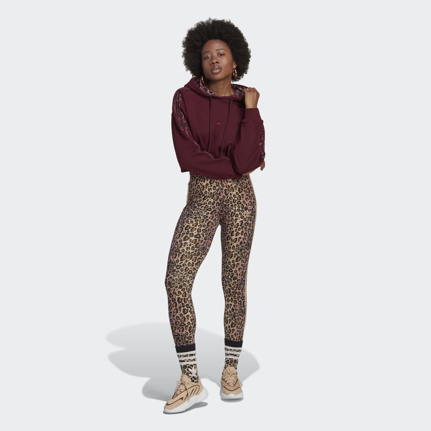Polera para Mujer ADIDAS HK5193 HOODIE LOGO MRON