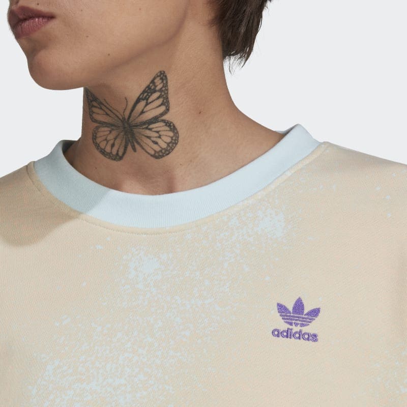 Polera Adidas AOP Sweater para Mujer Azul