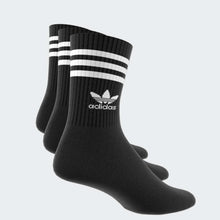 Cargar imagen en el visor de la galería, Medias ADIDAS CREW SOCK 3-STRIPES IL5022 Blanco (Pack x3)
