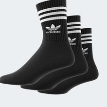 Cargar imagen en el visor de la galería, Medias ADIDAS CREW SOCK 3-STRIPES IL5022 Blanco (Pack x3)
