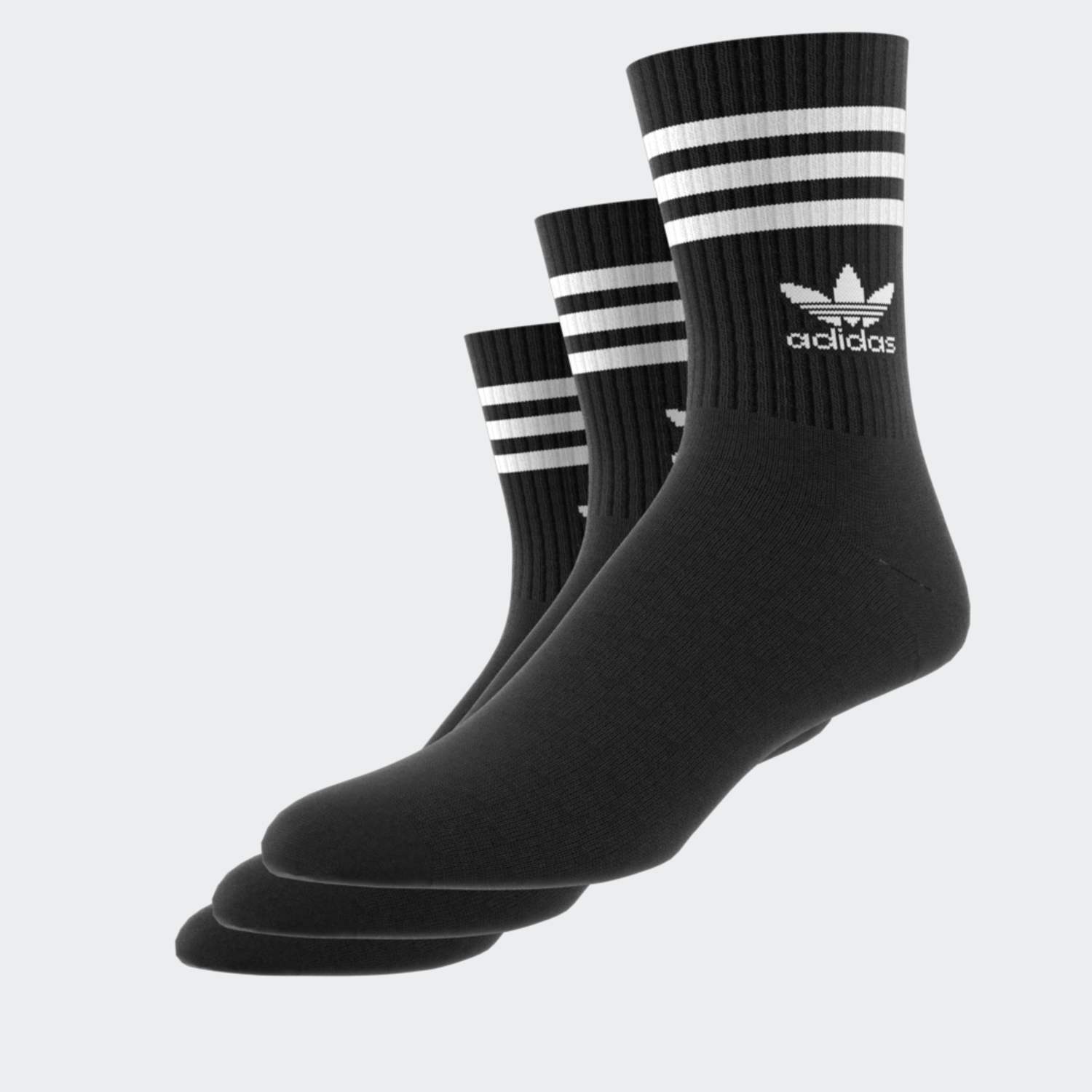 Medias ADIDAS CREW SOCK 3-STRIPES IL5022 Blanco (Pack x3)