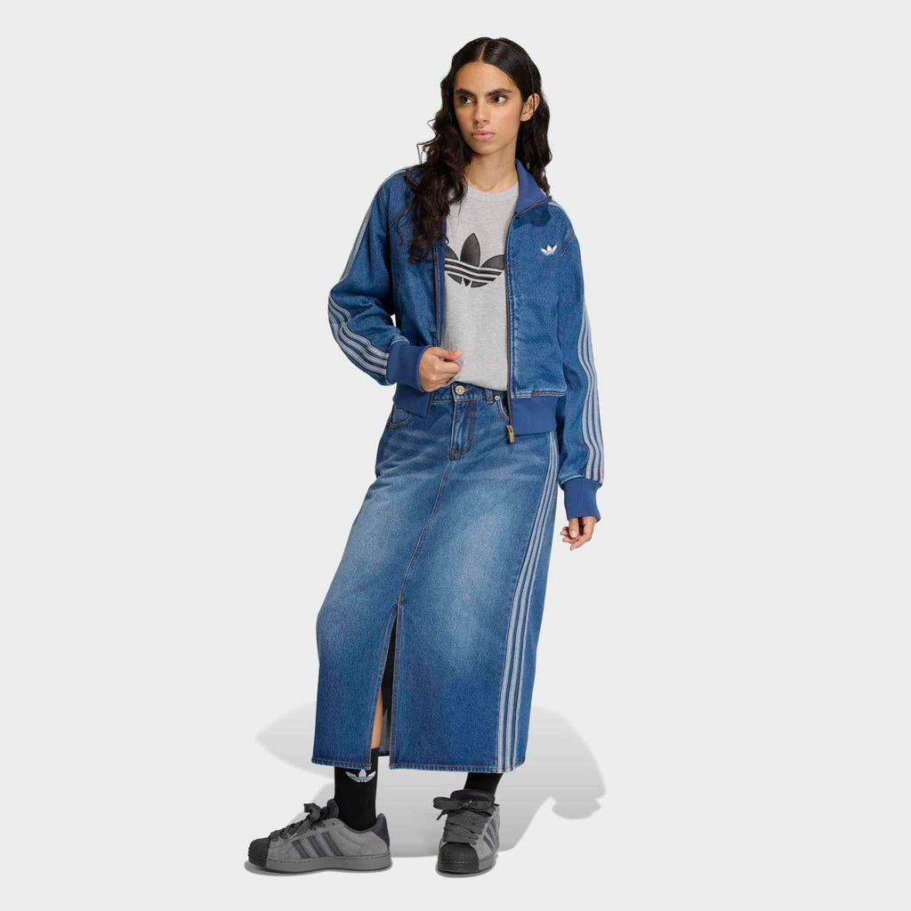 Falda ADIDAS Pencil 3 Franjas en Denim KD2908