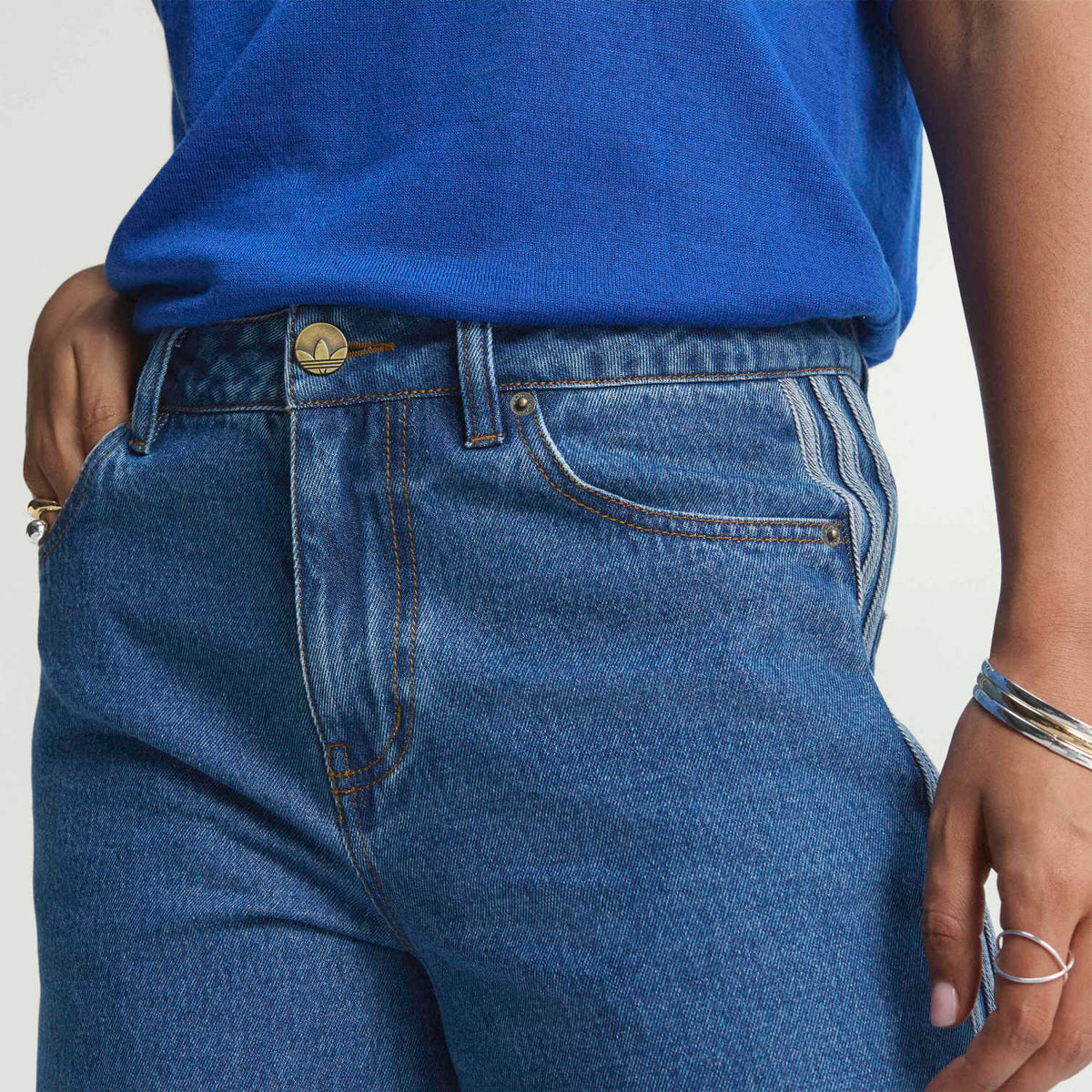 Pantalón Deportivo ADIDAS Firebird de Denim KD2935