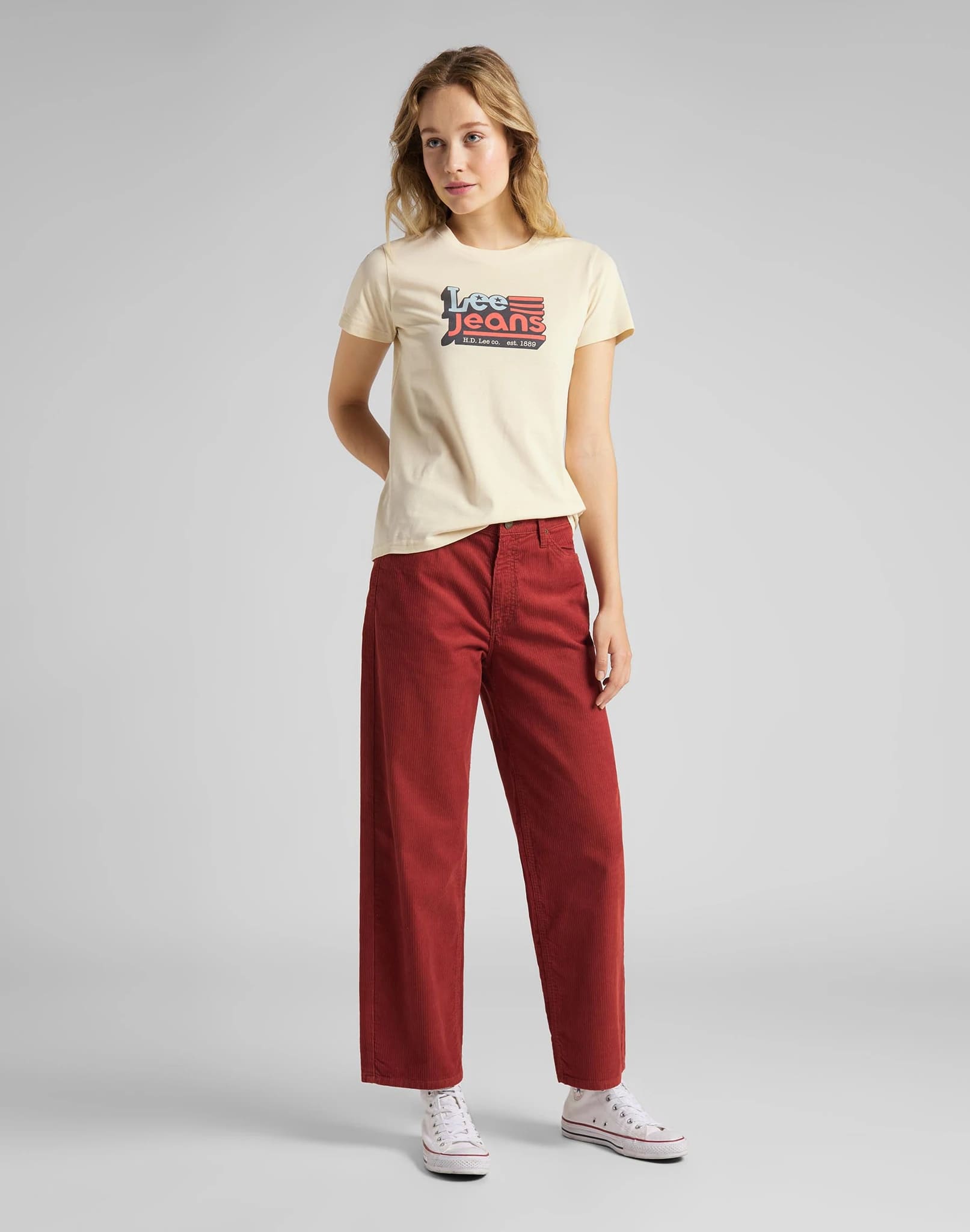 Polo LEE CREW NECK TEE L41LYGOC Sand
