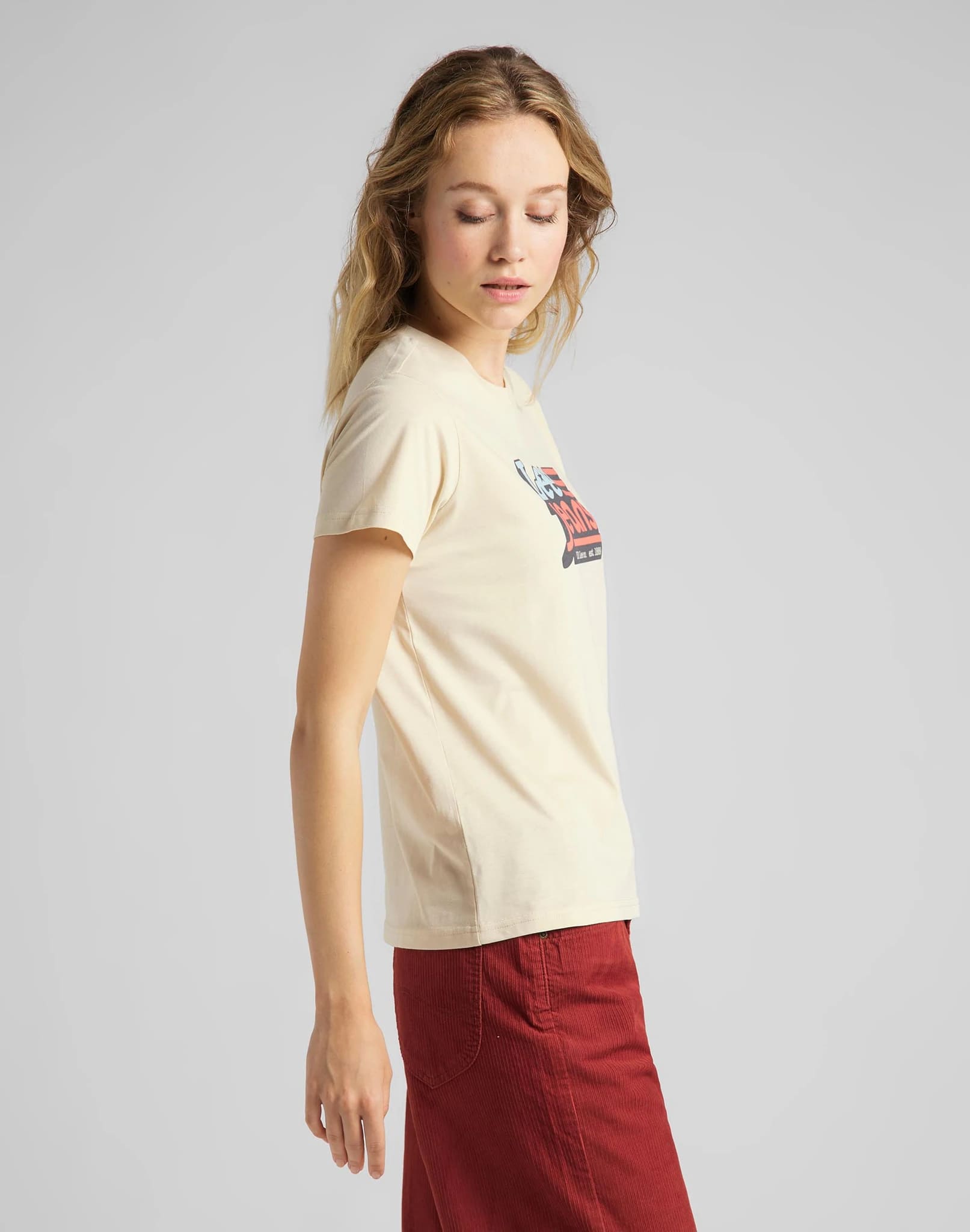 Polo LEE CREW NECK TEE L41LYGOC Sand