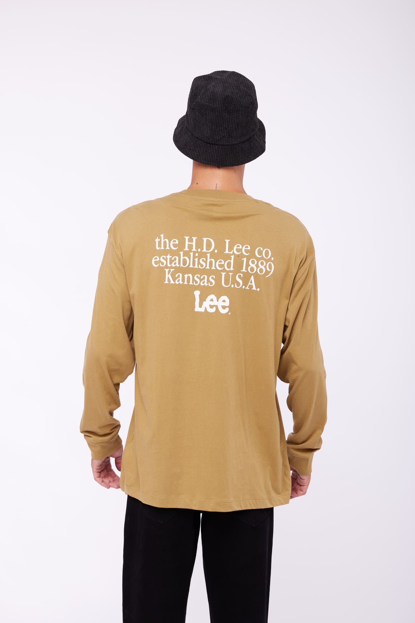 Polo LEE LS LOGO LOOSE TEE L69AFQ85 Camel
