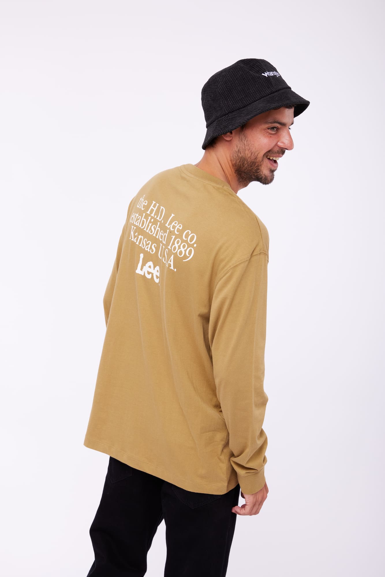 Polo LEE LS LOGO LOOSE TEE L69AFQ85 Camel