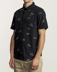 Camisa para Hombre RVCA SHIRT SS JOHANNA GESTURES SS BLK