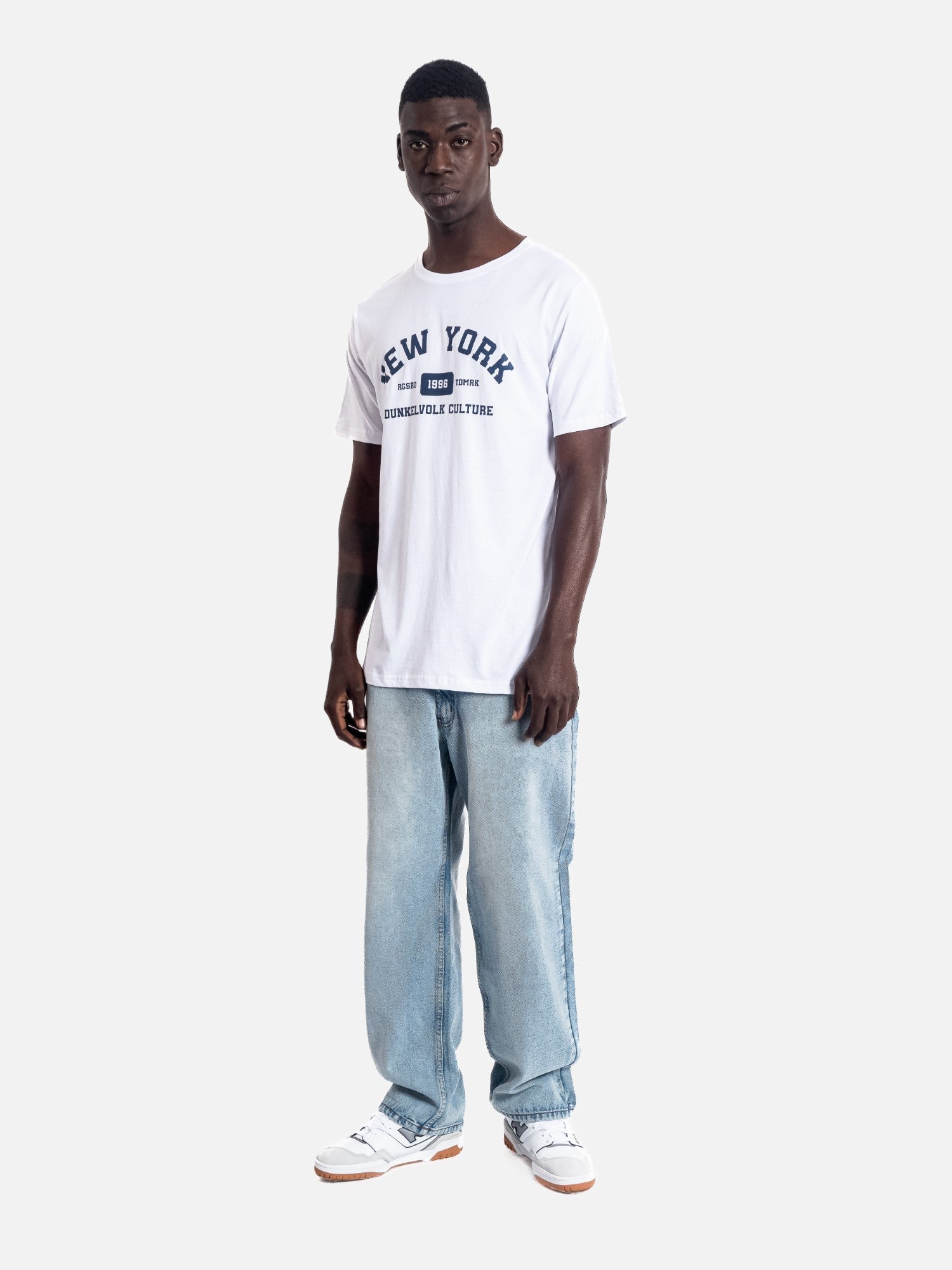 Polo para Hombre DUNKELVOLK URBAN NYC TEE WHT
