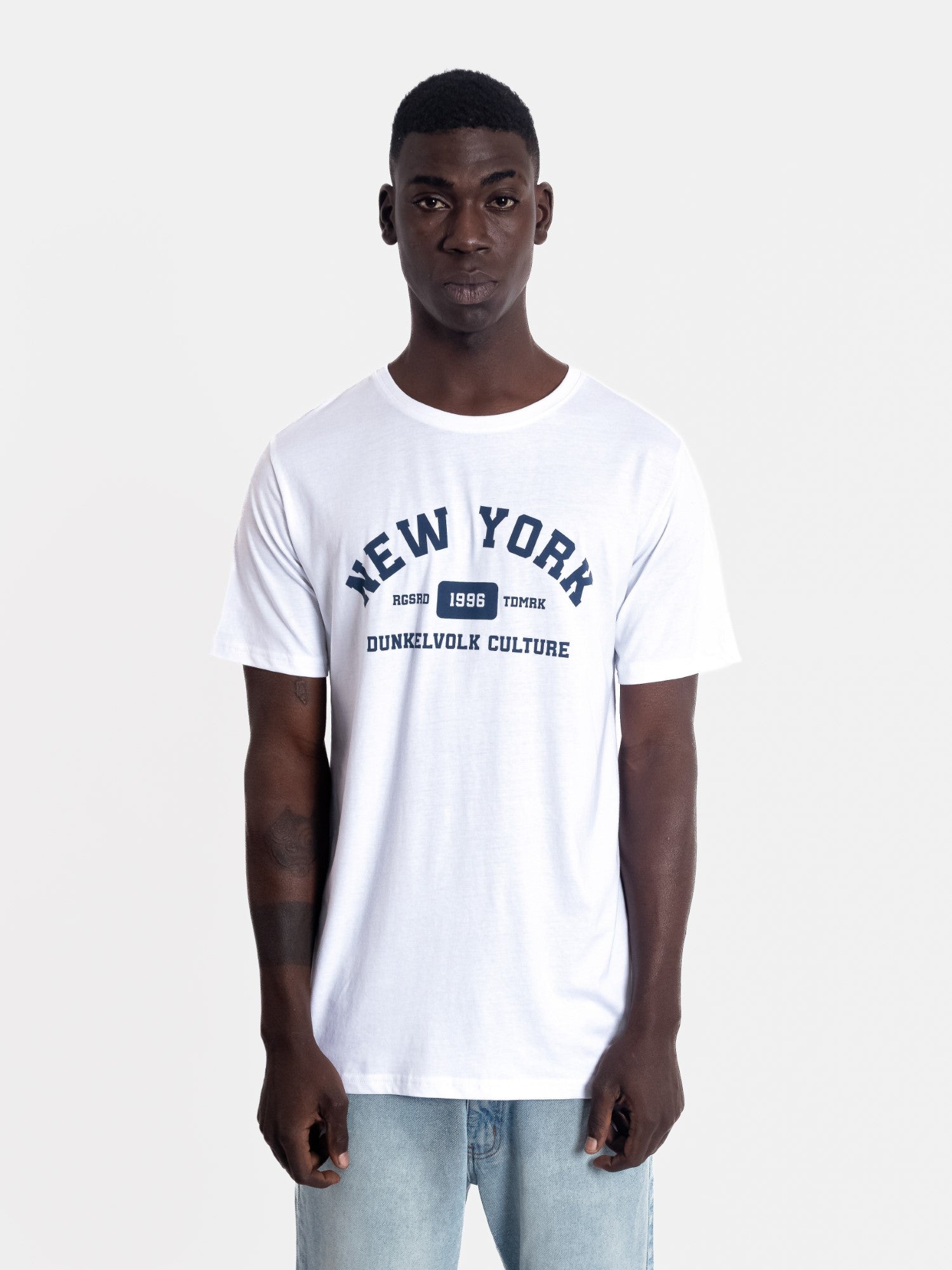 Polo para Hombre DUNKELVOLK URBAN NYC TEE WHT