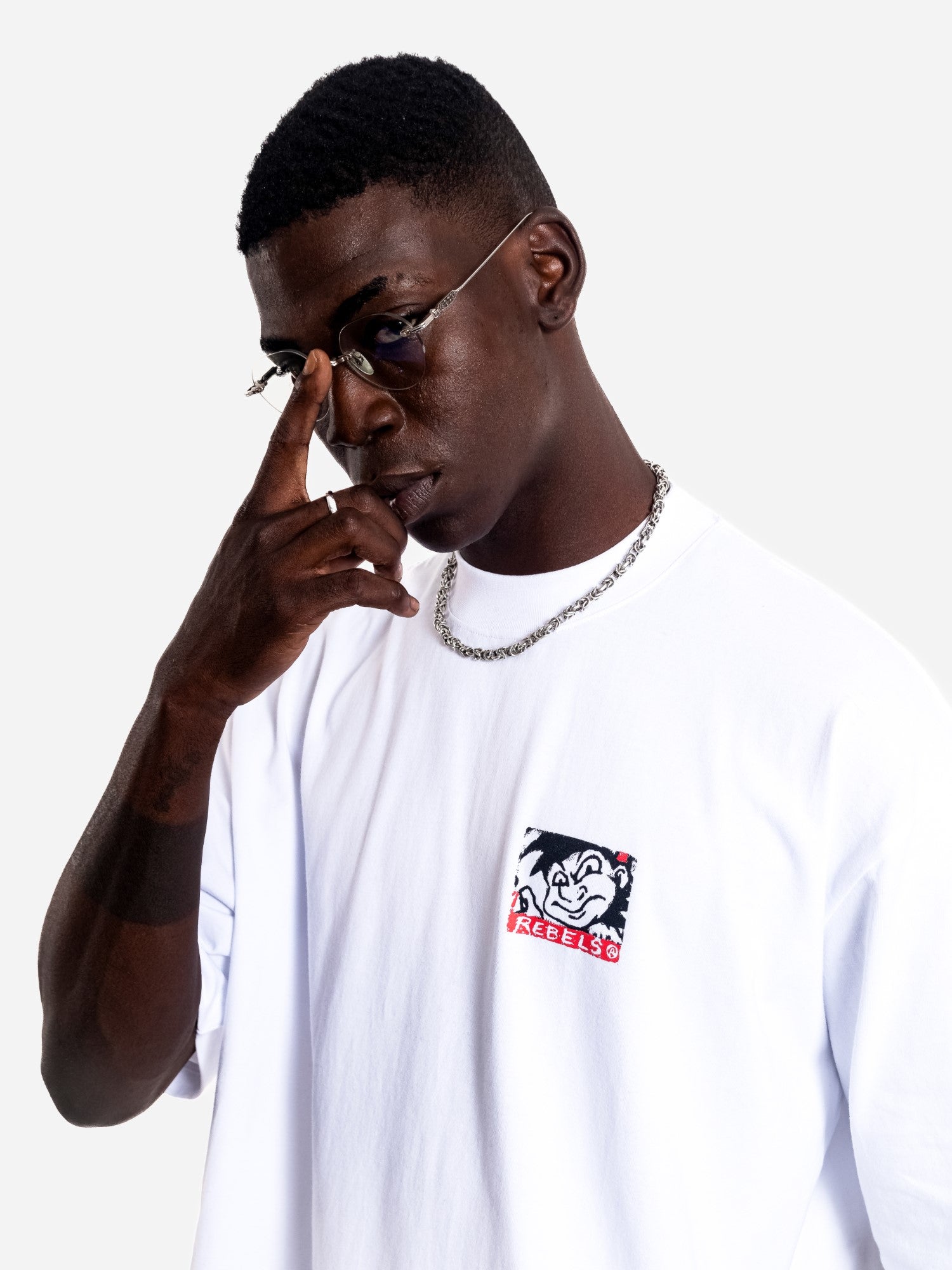 Polo para Hombre RIVALS GRAPHIC CHIVOS TEE WHT