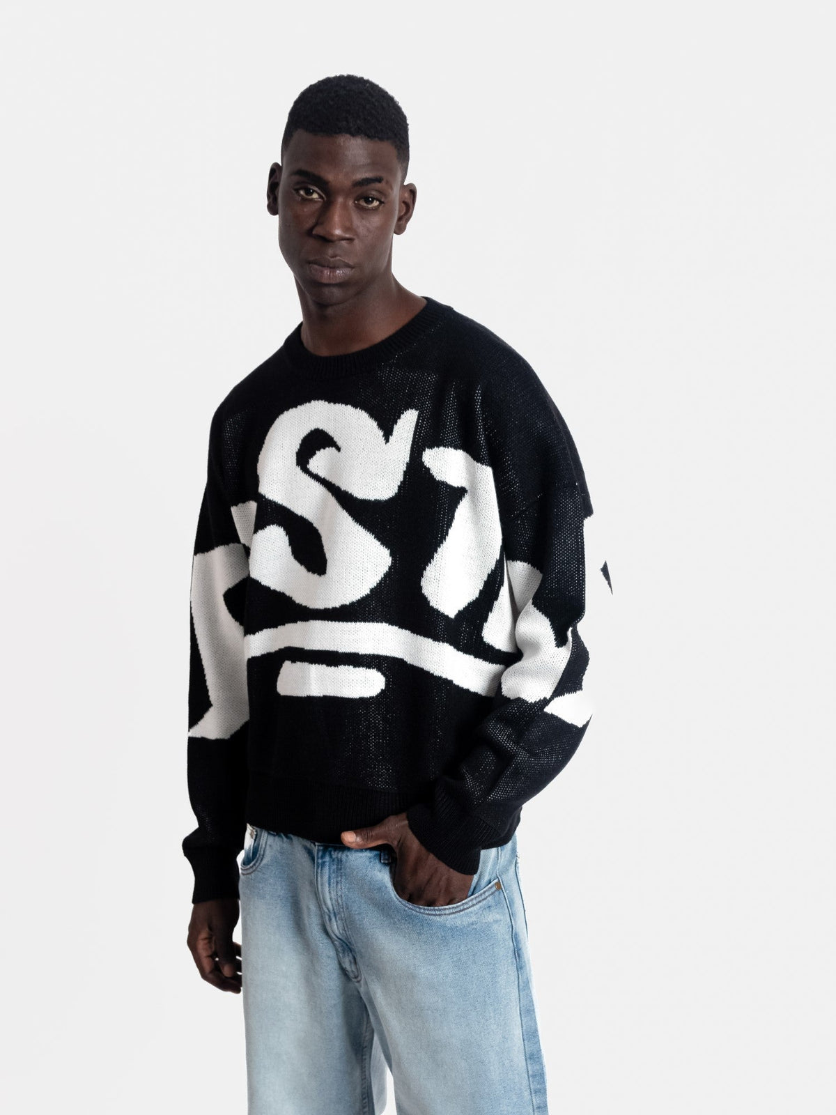 Chompa para Hombre Dunkelvolk URBAN DSTW KNIT LOGO BLK