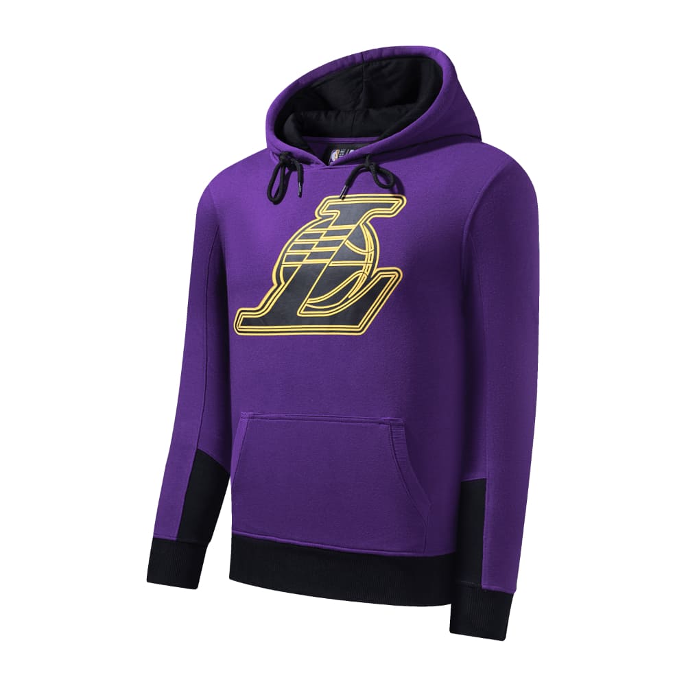 Polera para Hombre NBA SIN ZIP NBA NEON LIGHTS PRIMARY LOGO HOODIE PUR