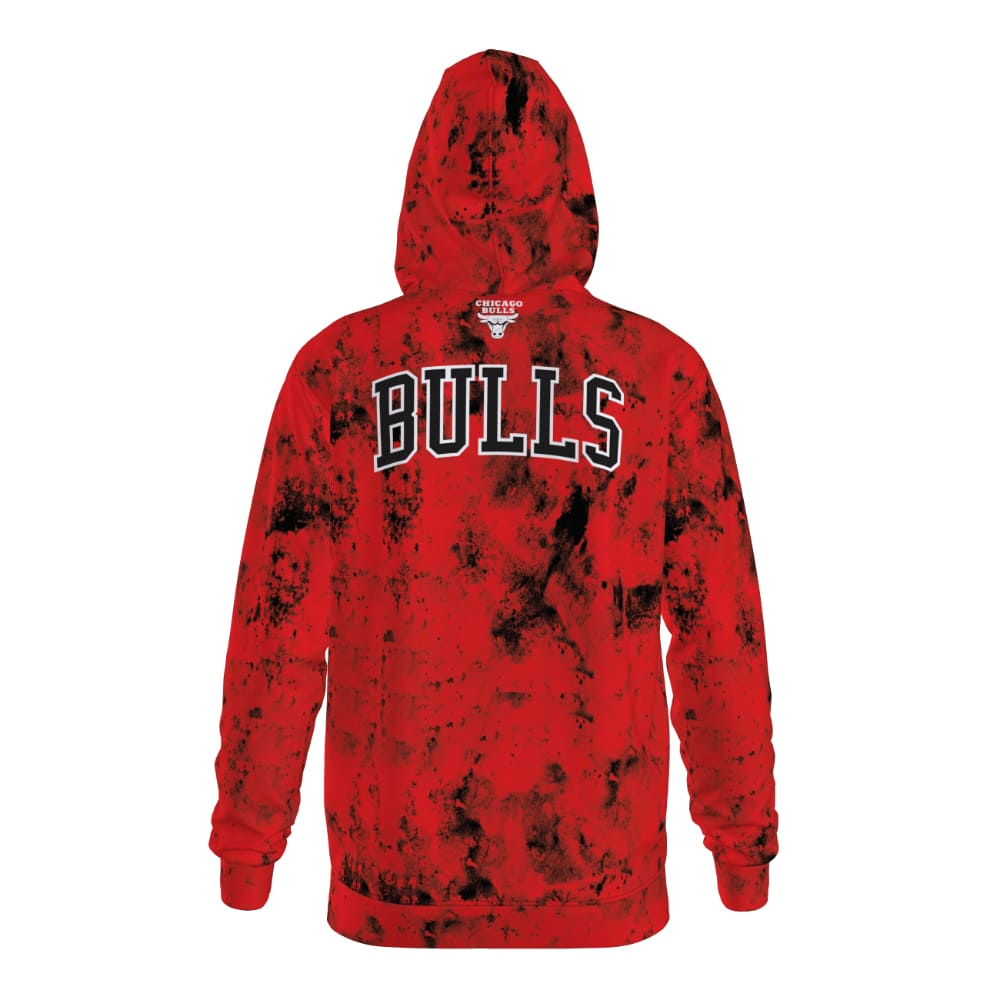 Polera para Hombre NBA SIN ZIP NBA TREND FASHION FULL TIE DYE HOODIE RED