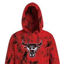 Cargar imagen en el visor de la galería, Polera para Hombre NBA SIN ZIP NBA TREND FASHION FULL TIE DYE HOODIE RED
