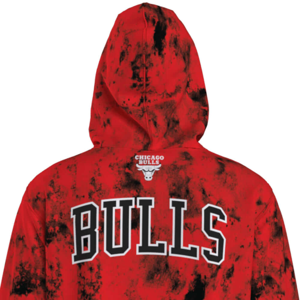 Polera para Hombre NBA SIN ZIP NBA TREND FASHION FULL TIE DYE HOODIE RED