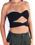 Top para Mujer NAKED TOP TWIST TOP NGR