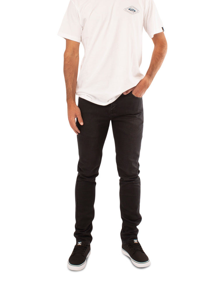 Jean para Hombre QUIKSILVER SLIM GUETTO DOG SLIM BLK KVJ0