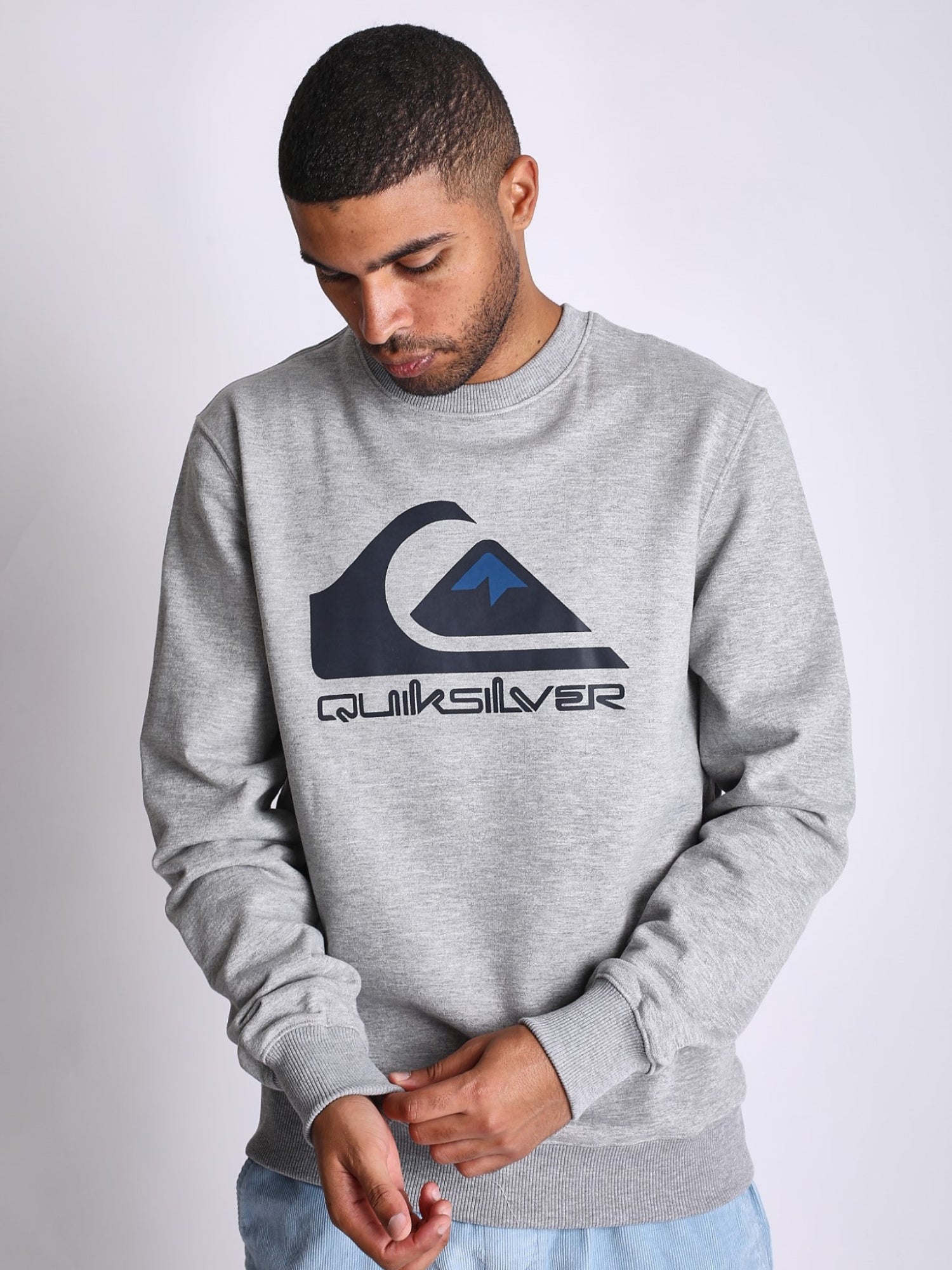Polera para Hombre QUIKSILVER CREW NECK BIG LOGO CREW SRGH