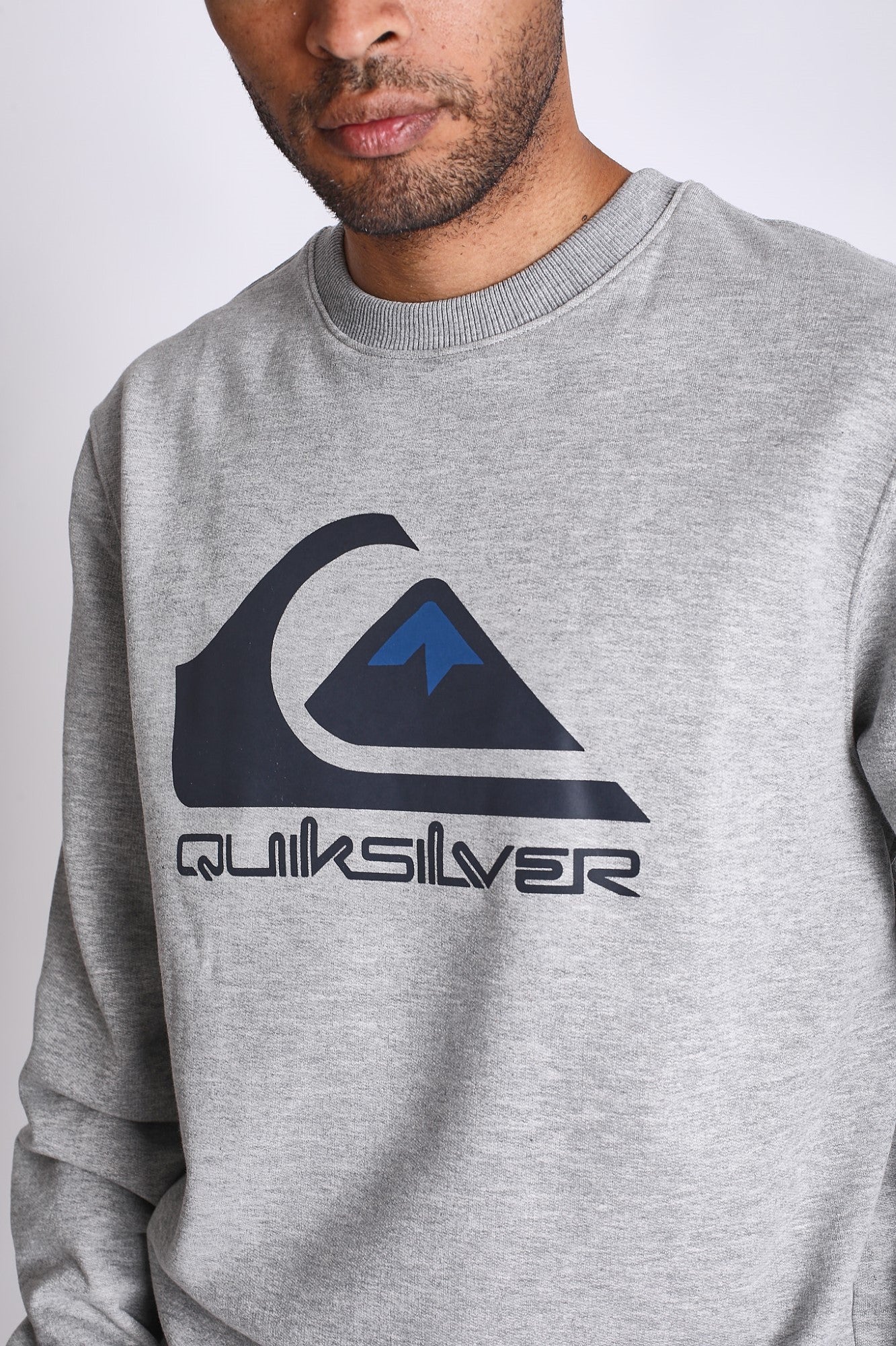 Polera para Hombre QUIKSILVER CREW NECK BIG LOGO CREW SRGH