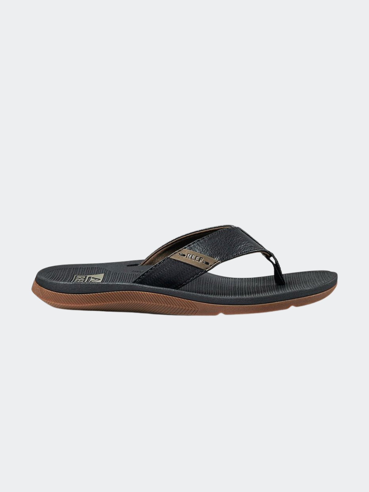 Sandalias REEF Santa Ana negras, vista lateral