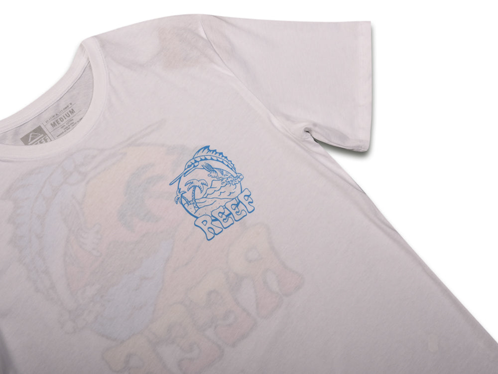 Polo para Hombre REEF CLASSIC REEF DEEP SEA FISH TEE WHI