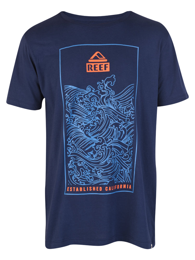 Polo para Hombre REEF CLASSIC WAVES SQUARE BYK0