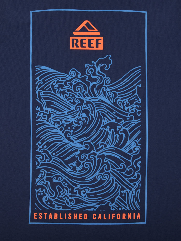 Polo para Hombre REEF CLASSIC WAVES SQUARE BYK0