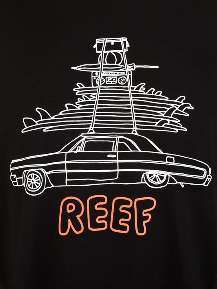 Polo para Hombre REEF CLASSIC REEF WELLSURFED TEE BLK