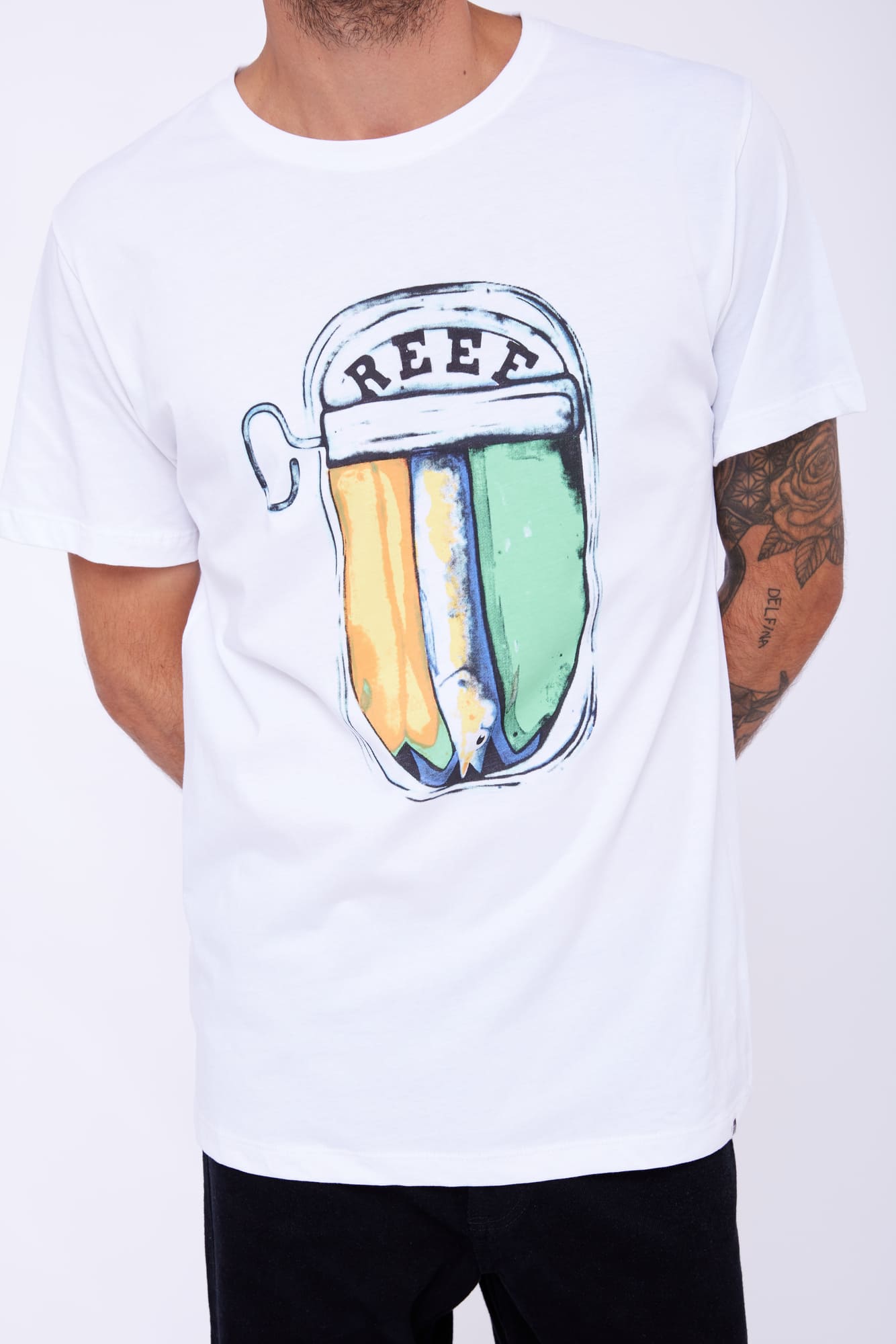 Polo para Hombre REEF CLASSIC REEF COLOR TEE WHI