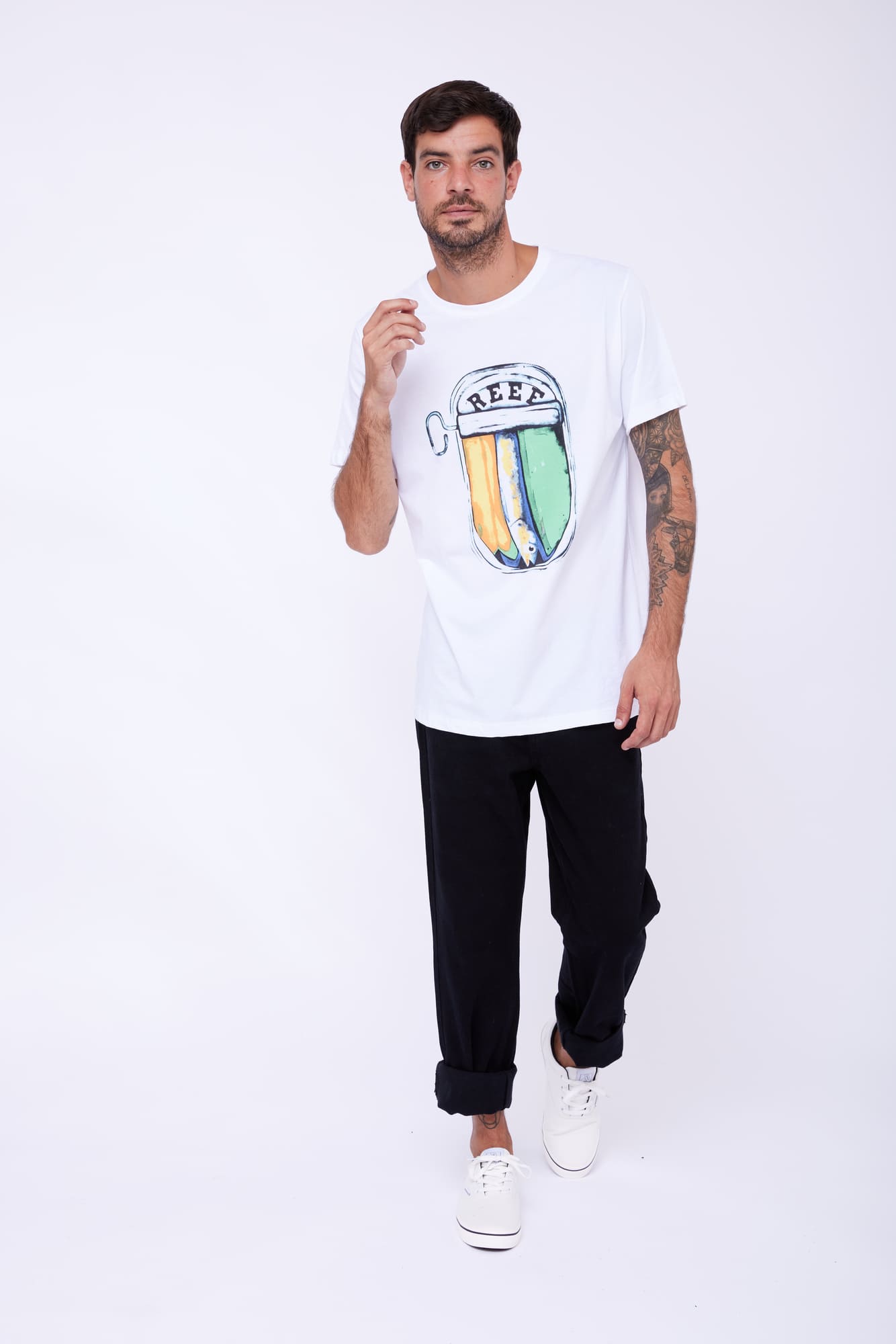 Polo para Hombre REEF CLASSIC REEF COLOR TEE WHI