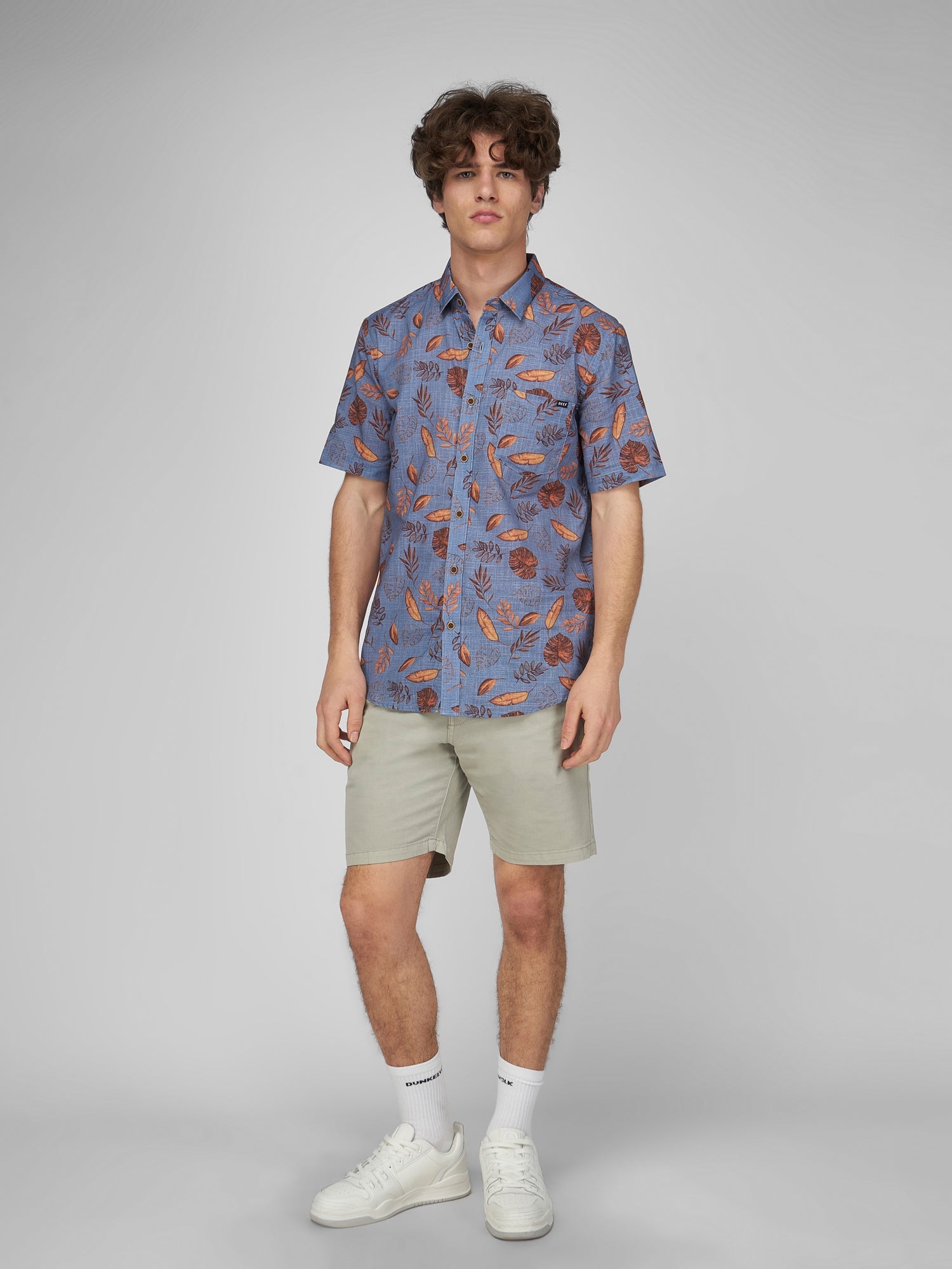 Camisa para Hombre REEF HAWAIIAN LEAF AZL