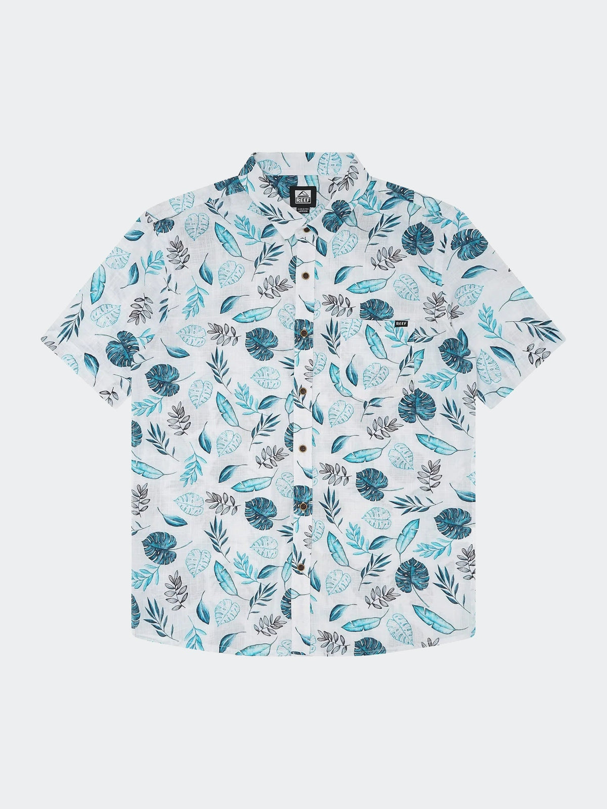 Camisa para Hombre REEF HAWAIIAN LEAF BLNC