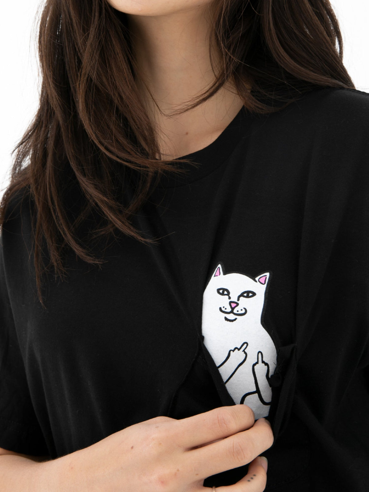 Polo para Hombre RIPNDIP URBAN LORD NERMAL POCKET TEE BLK