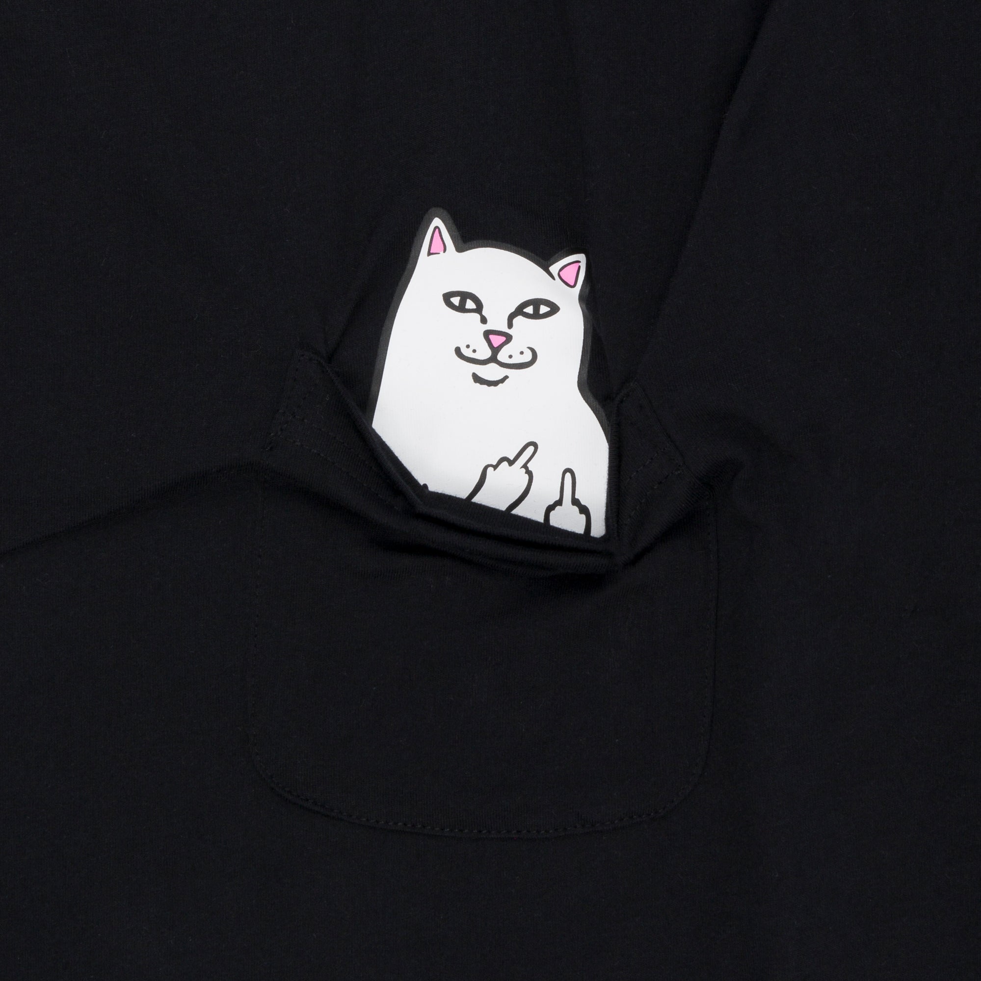 Polo para Hombre RIPNDIP URBAN LORD NERMAL POCKET TEE BLK