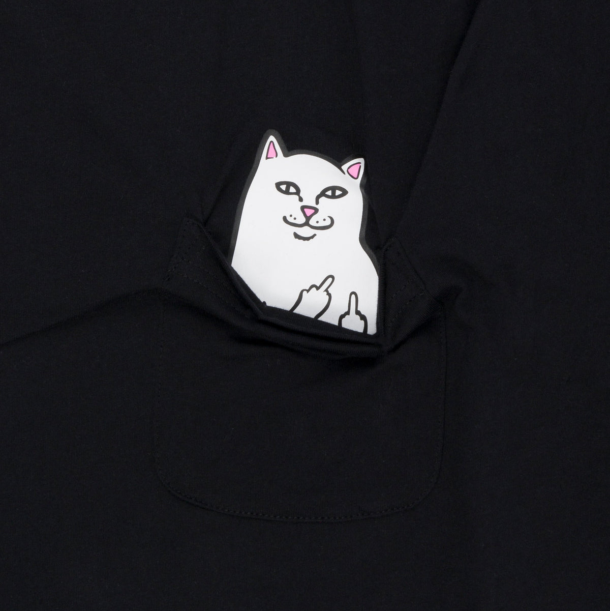 Polo para Hombre RIPNDIP URBAN LORD NERMAL POCKET TEE BLK